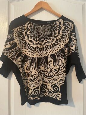 Desigual by Christian Lacroix Mandela Print Top